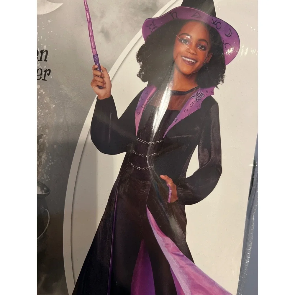 Spirit Halloween Coven Leader Children‎ SZ XL (14-16) Jacket & Hat Costumes